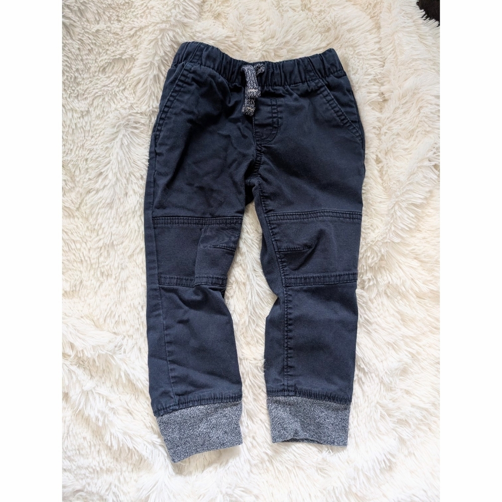 Cat & Jack Navy Blue Pull On Elastic Waist Joggers Toddlers Size 2T